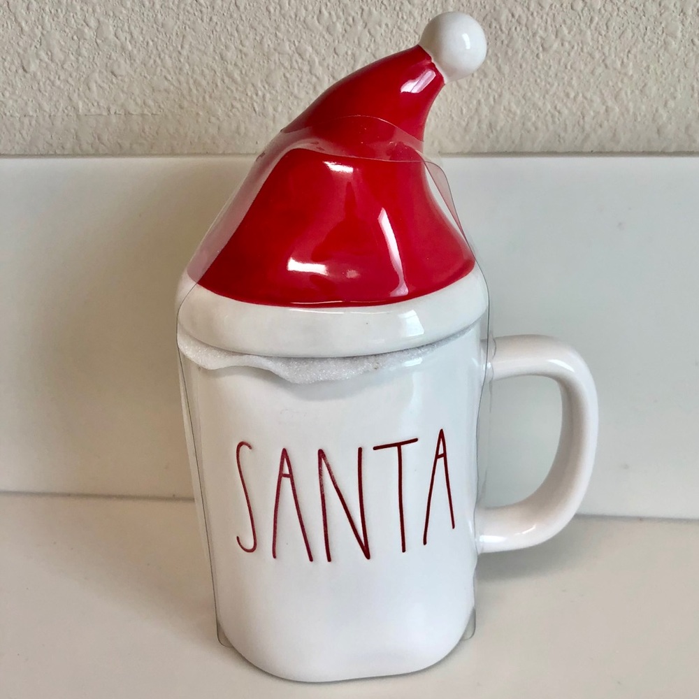 Rae Dunn Santa Mug with Topper LIMITED EDITION